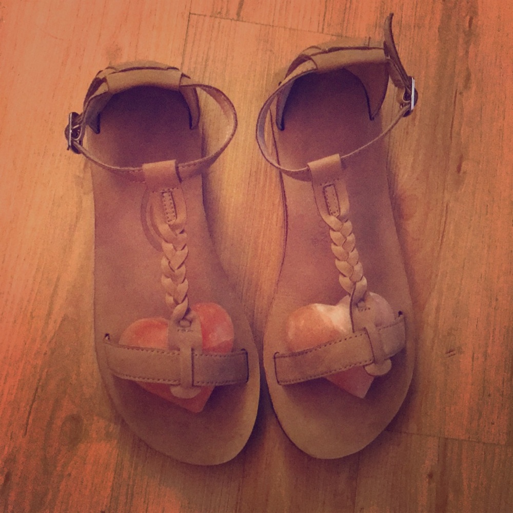 Calafia Leather Rainbow Sandals